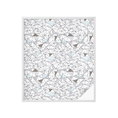 Vinil para vidro privacidade padrão vitral Formas abstratas