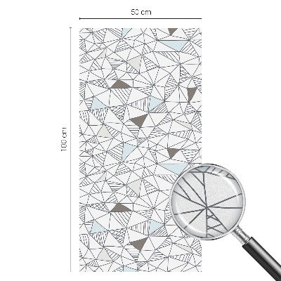 Vinil para vidro privacidade padrão vitral Formas abstratas
