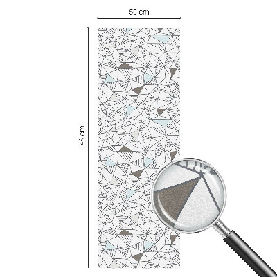 Vinil para vidro privacidade padrão vitral Formas abstratas