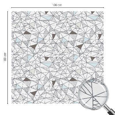 Vinil para vidro privacidade padrão vitral Formas abstratas