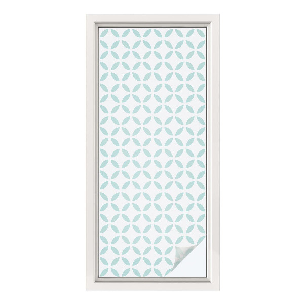 Película de privacidade para janela efeito vitral Formas abstratas