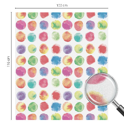 Película de vidro vitral autocolante Círculos coloridos