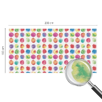 Película de vidro vitral autocolante Círculos coloridos