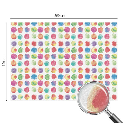 Película de vidro vitral autocolante Círculos coloridos