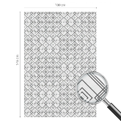 Vinil para vidro privacidade padrão vitral Harmonia rômbica