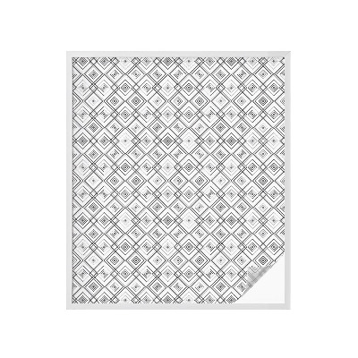 Vinil para vidro privacidade padrão vitral Harmonia rômbica