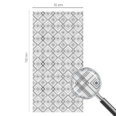 Vinil para vidro privacidade padrão vitral Harmonia rômbica