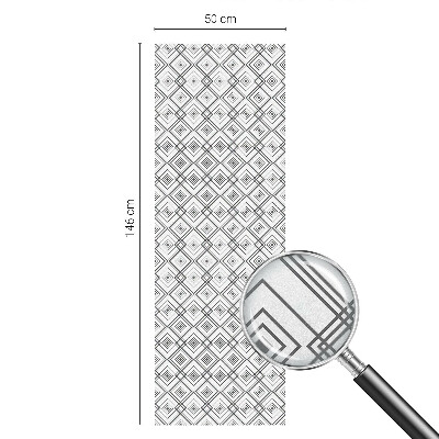 Vinil para vidro privacidade padrão vitral Harmonia rômbica