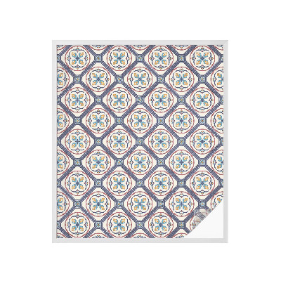 Película de privacidade para janela efeito vitral Padrão de azulejo