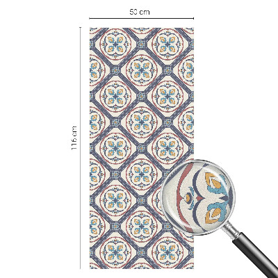 Película de privacidade para janela efeito vitral Padrão de azulejo