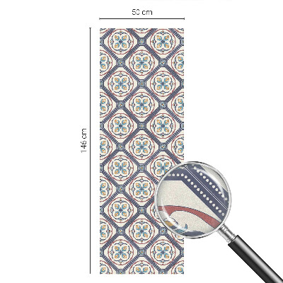 Película de privacidade para janela efeito vitral Padrão de azulejo