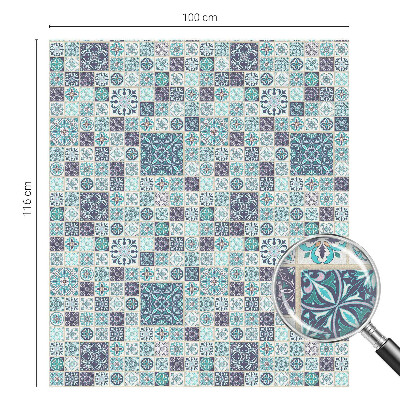Película decorativa para janela privacidade Azulejos florais