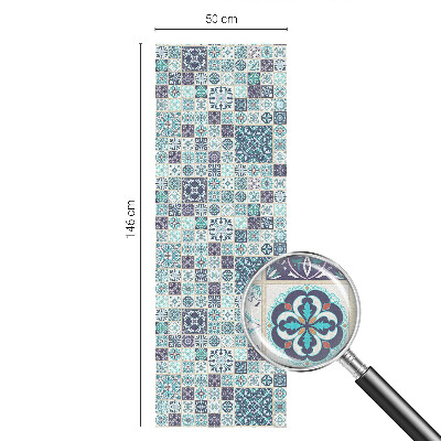 Película decorativa para janela privacidade Azulejos florais