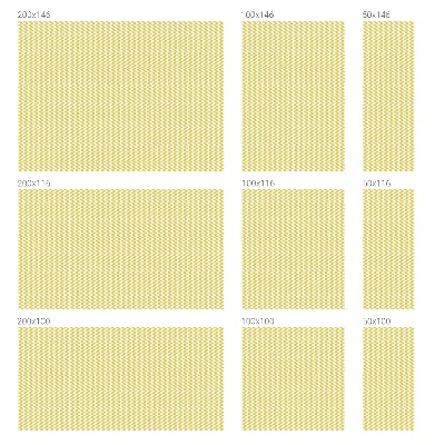 Película decorativa para janela privacidade ziguezagues amarelos