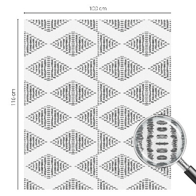 Vinil para vidro privacidade padrão vitral Diamantes geométricos