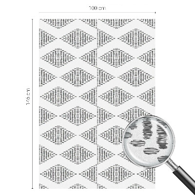 Vinil para vidro privacidade padrão vitral Diamantes geométricos