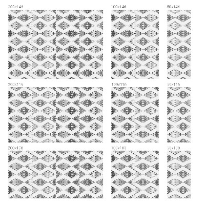 Vinil para vidro privacidade padrão vitral Diamantes geométricos