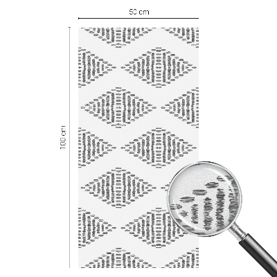 Vinil para vidro privacidade padrão vitral Diamantes geométricos