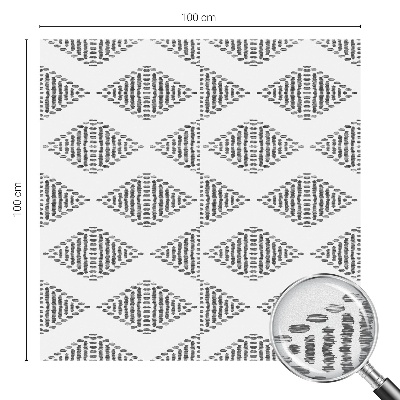 Vinil para vidro privacidade padrão vitral Diamantes geométricos