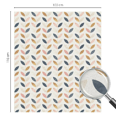 Película de privacidade para janela efeito vitral Padrão de folhas