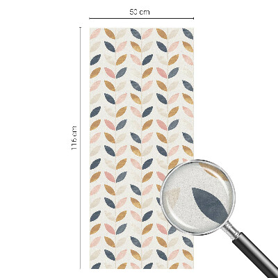 Película de privacidade para janela efeito vitral Padrão de folhas