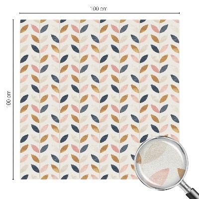 Película de privacidade para janela efeito vitral Padrão de folhas