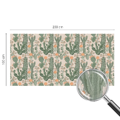 Vinil para vidro privacidade padrão vitral suculentas verdes