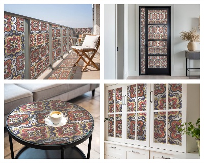 Película vidro janela privacidade Ornamento floral