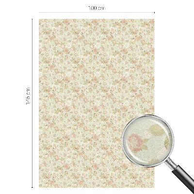 Película de privacidade para janela efeito vitral Elegância floral