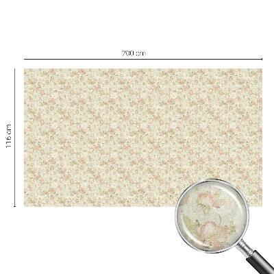 Película de privacidade para janela efeito vitral Elegância floral