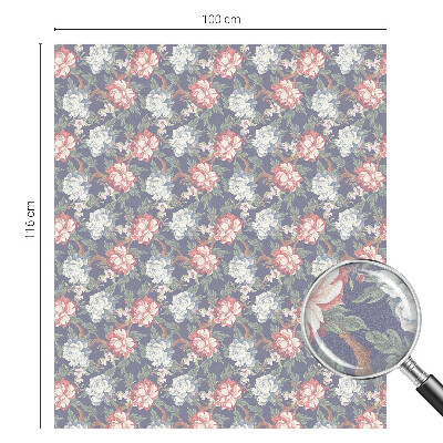 Vinil para vidro privacidade padrão vitral Elegância floral
