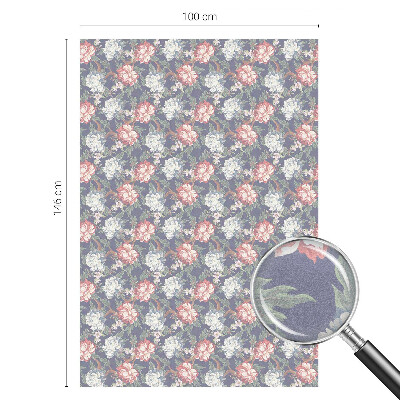 Vinil para vidro privacidade padrão vitral Elegância floral