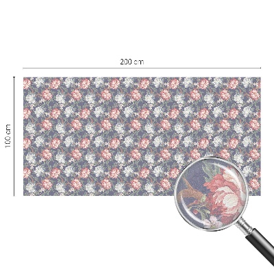 Vinil para vidro privacidade padrão vitral Elegância floral