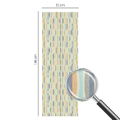 Película de vidro vitral autocolante Padrões ovais