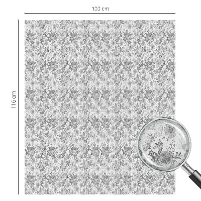 Película de vidro vitral autocolante Elegância floral