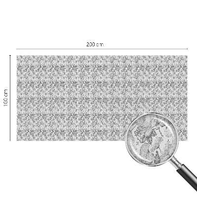 Película de vidro vitral autocolante Elegância floral