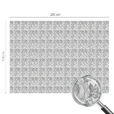 Película de vidro vitral autocolante Elegância floral