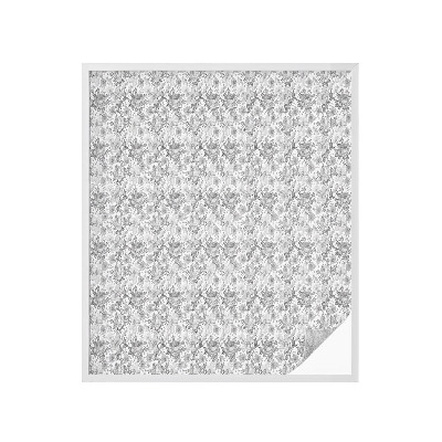 Película de vidro vitral autocolante Elegância floral