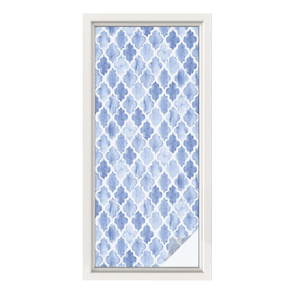 Película decorativa para janela privacidade Elegância da aquarela