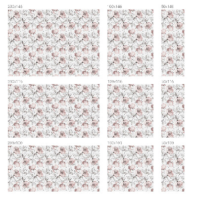 Película decorativa para janela privacidade Folhas de rosa