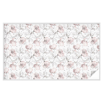 Película decorativa para janela privacidade Folhas de rosa
