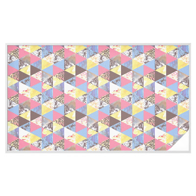 Vinil para vidro privacidade padrão vitral Triângulos coloridos