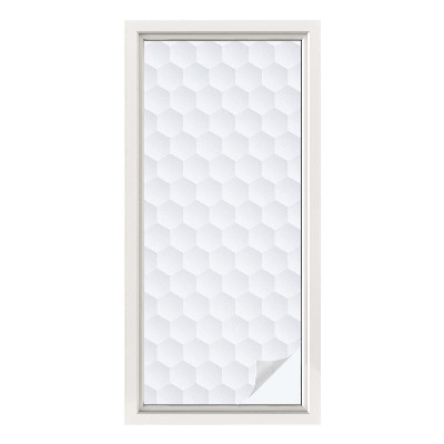 Película de vidro vitral autocolante Mosaico branco