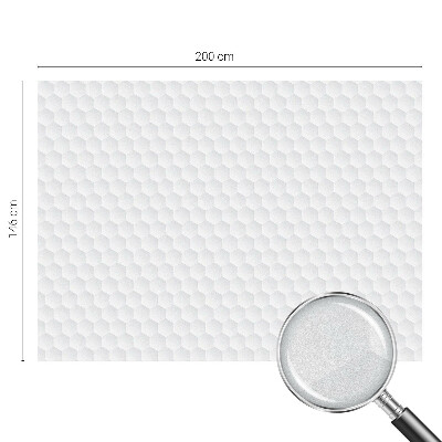 Película de vidro vitral autocolante Mosaico branco