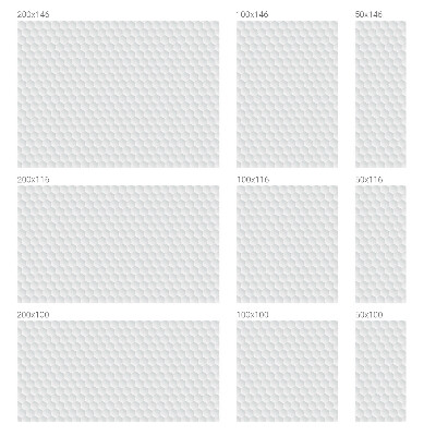 Película de vidro vitral autocolante Mosaico branco