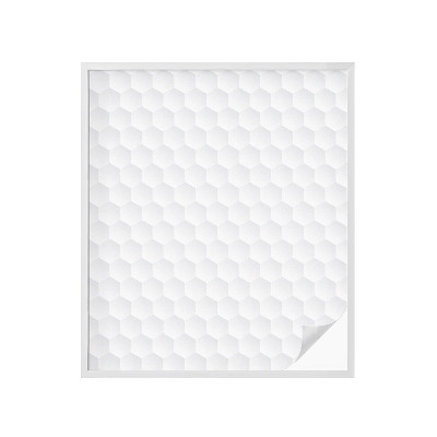 Película de vidro vitral autocolante Mosaico branco