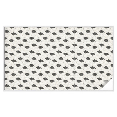 Película de privacidade para janela efeito vitral Fãs contrastantes