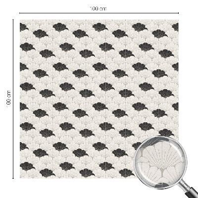 Película de privacidade para janela efeito vitral Fãs contrastantes