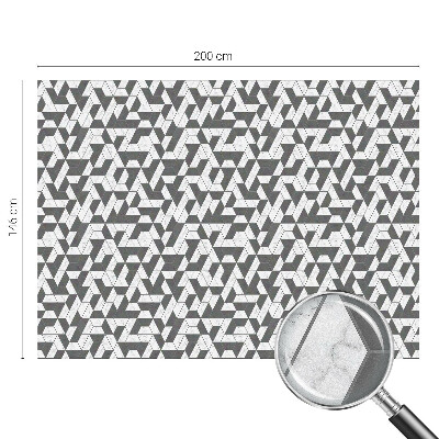 Película de vidro vitral autocolante ilusões geométricas