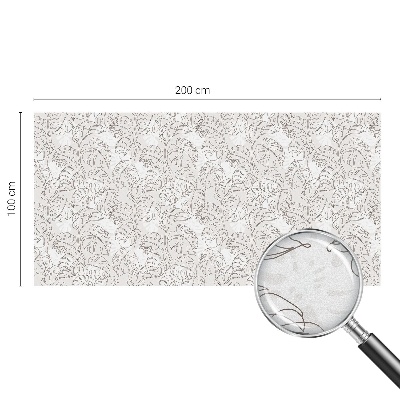 Película decorativa para janela privacidade Ornamento de planta